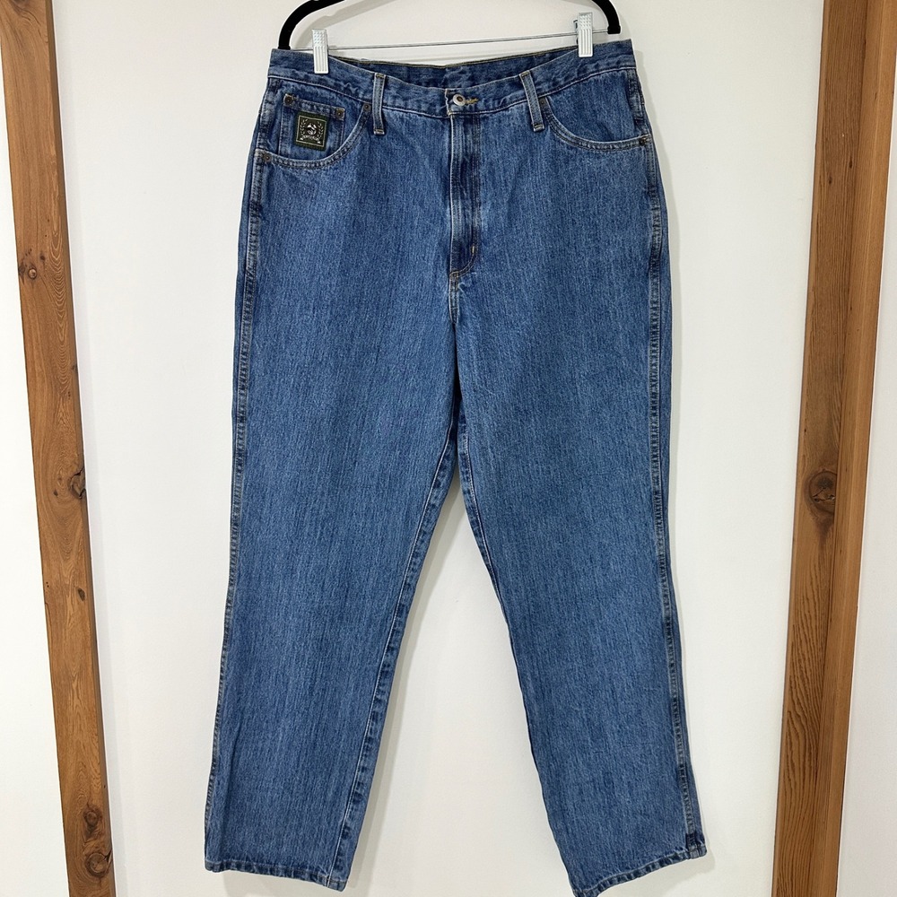 Cinch Green Label Jeans Mens 36x32 Blue Relaxed Fit Denim MB90530001 | Western